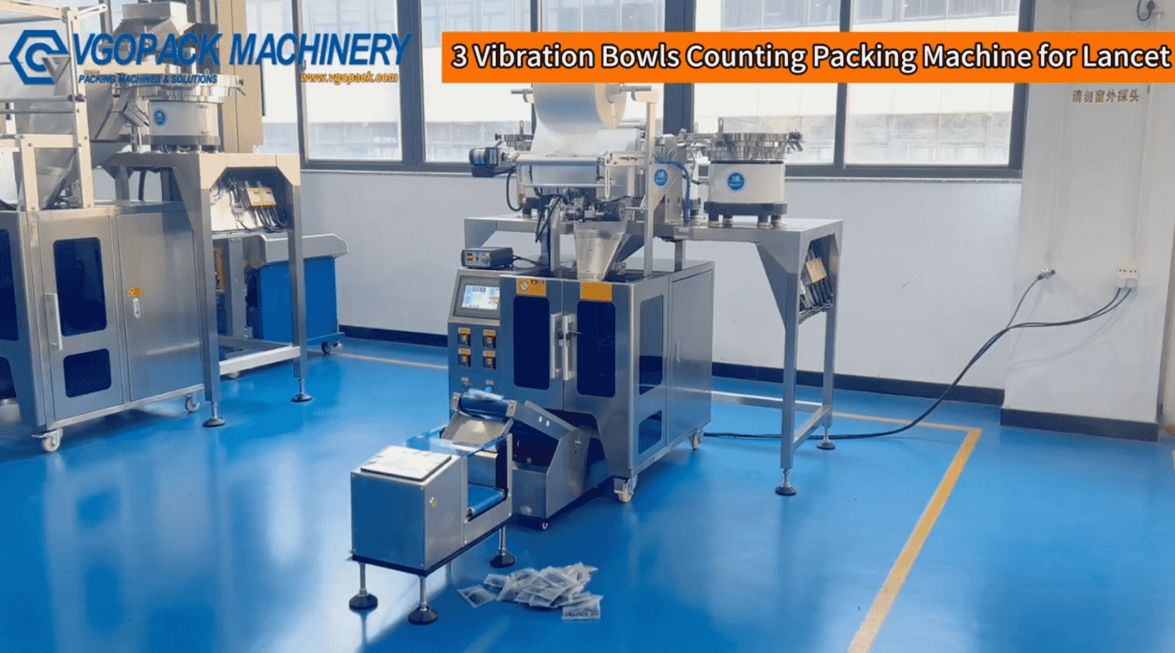 3 Vibration Bowls Counting Packing Machine for Lancet
