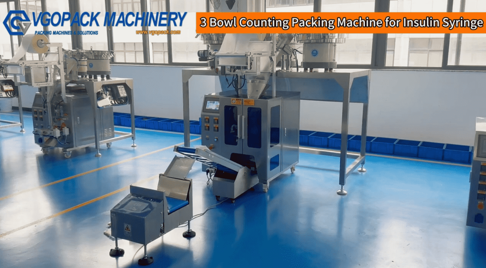 3 Vibration Feeder Counting Packing Machine for Insulin Syringe