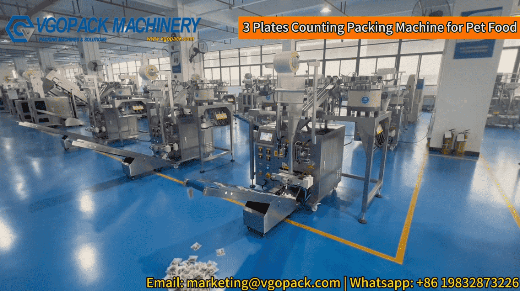 3 Vibration Feeder Counting Packing Machine for Pet Food