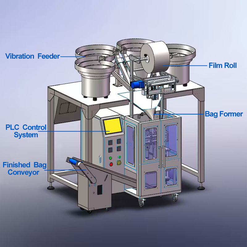 4 Bowls Counting Packing Machine-  Capsule (2)