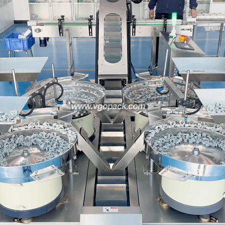 4 Vibration Bowls Automatic Counting Cartoning Boxing Line-Hardware (2)