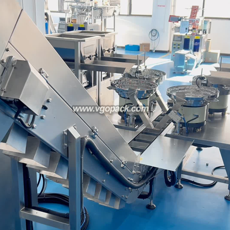 4 Vibration Bowls Automatic Counting Cartoning Boxing Line-Hardware (8)