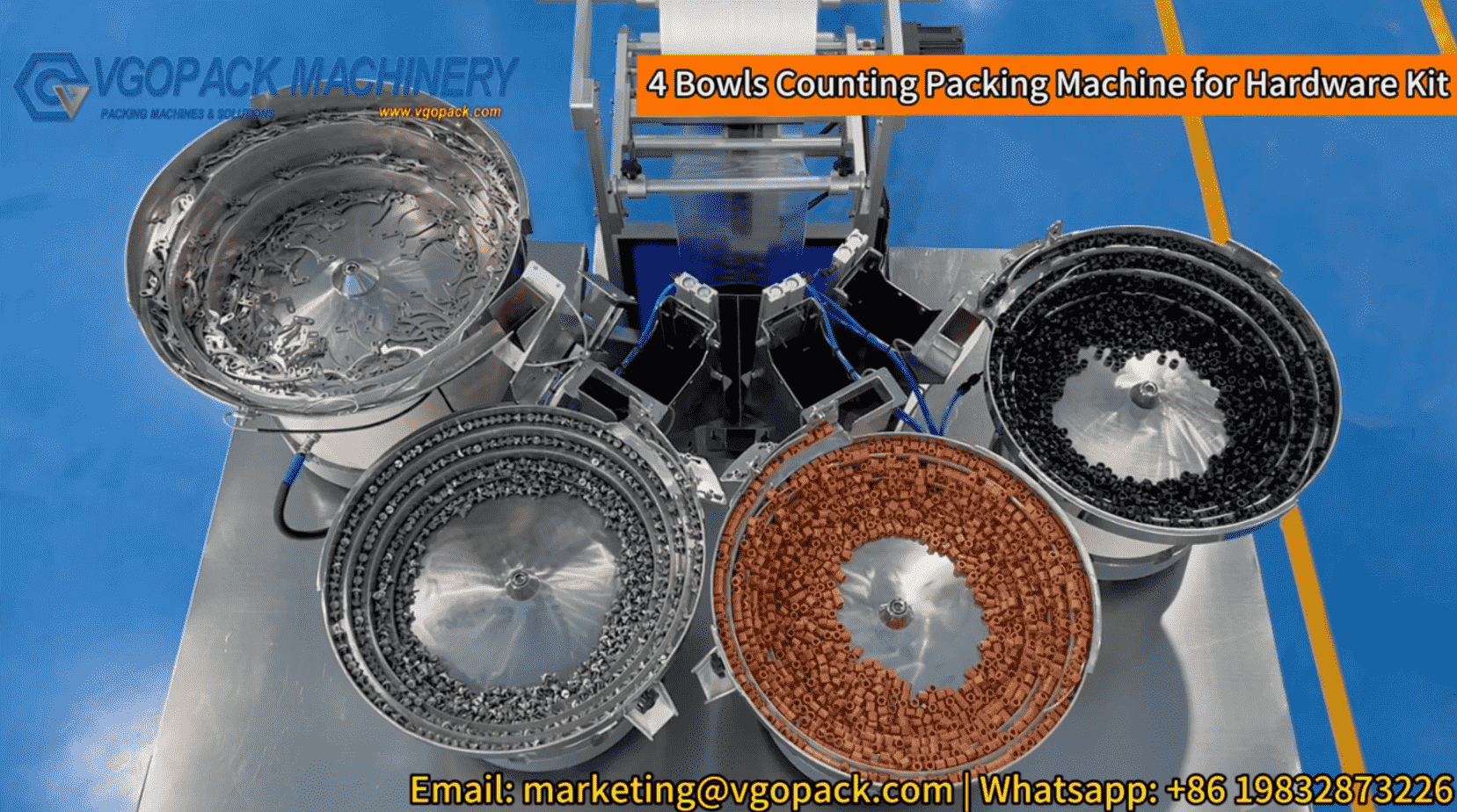 4 Vibration Bowls CPU Cooler Installation Kit Packing Machine