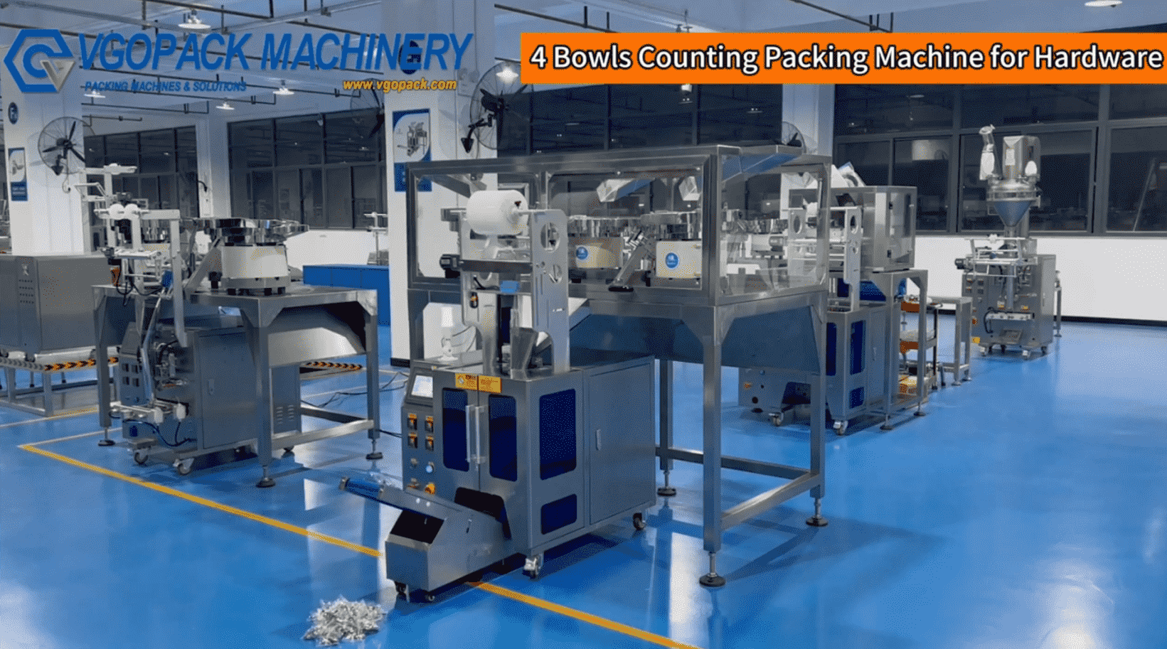 4 Vibration Bowls Counting Packing Machine for Hardware Kit