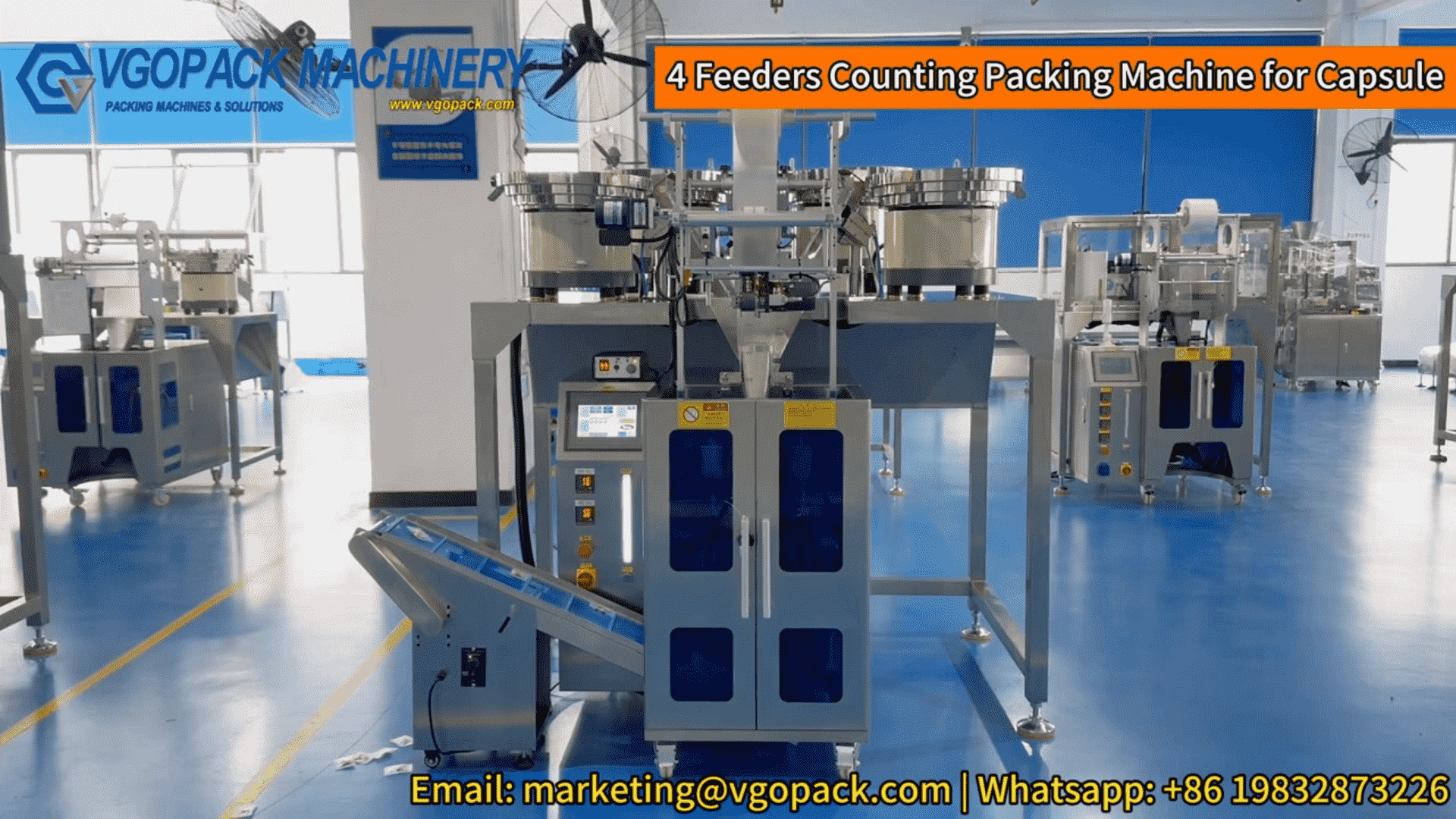 4 Vibration Feeders Counting Packing Machine for Capsule