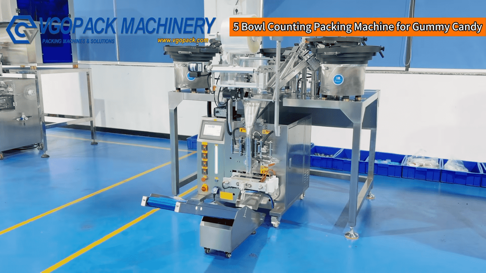 5 Bowl Gummy Candy Packing Machine | Automatic Counting & Packing