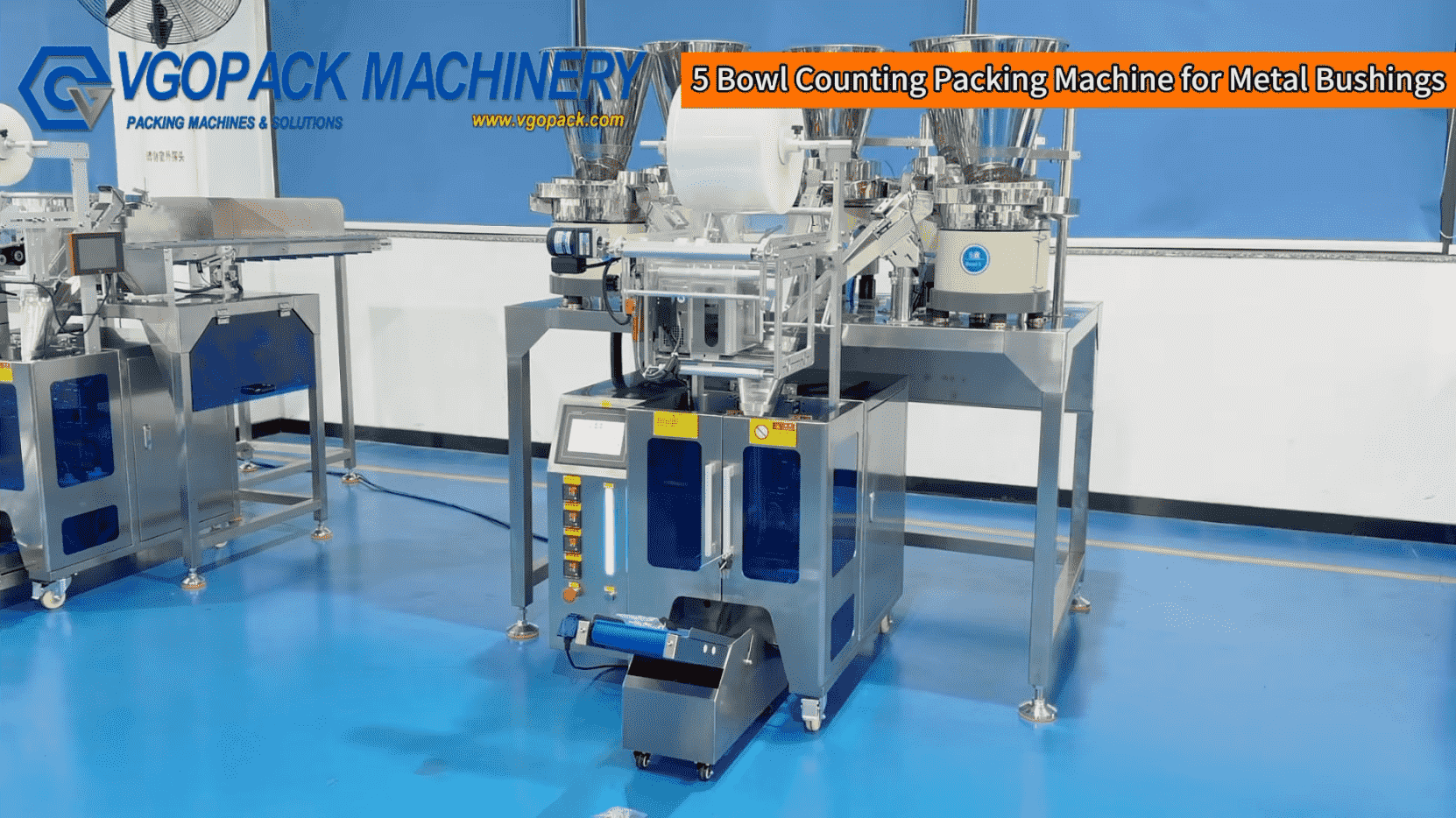 5 Bowl Metal Bushing Packing Machine | Automatic Counting & Packing