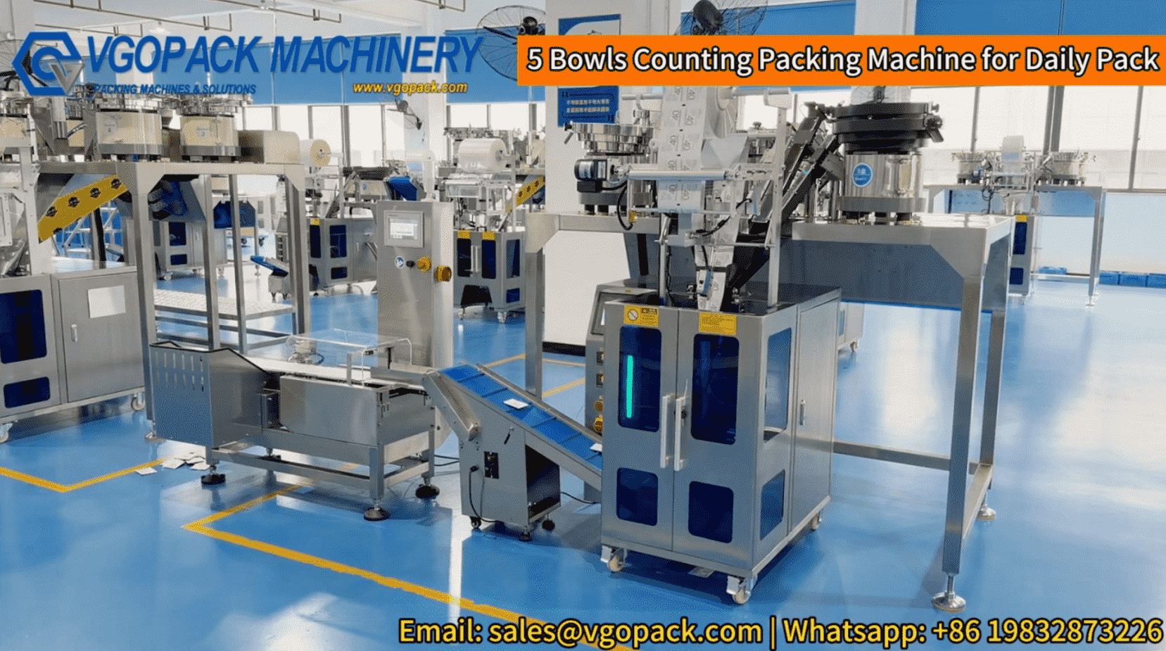 5 Bowls Counting Packing Machine for Daily Pack