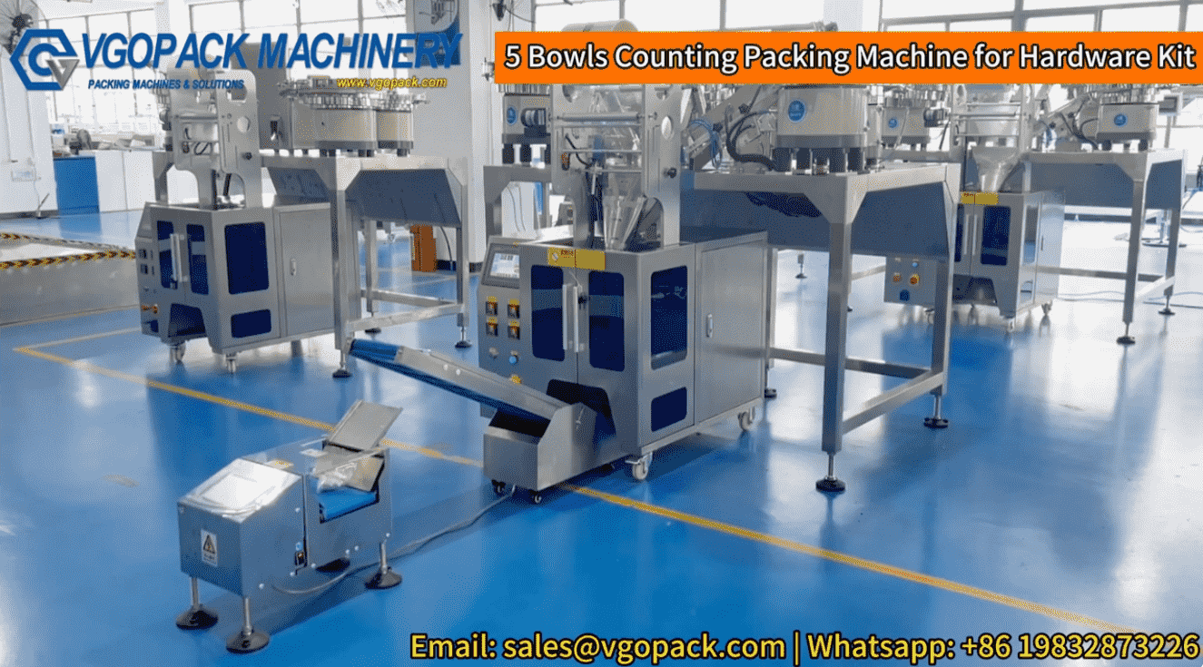 5 Vibration Feeder Counting Packing Machine for Hardware Kit