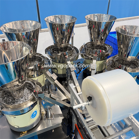 5 Bowls Hardware Counting Packing Machine with Hopper-Metal Bushing (1)