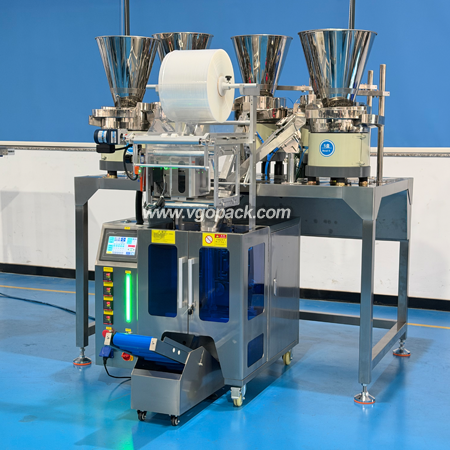 5 Bowls Hardware Counting Packing Machine with Hopper-Metal Bushing (5)