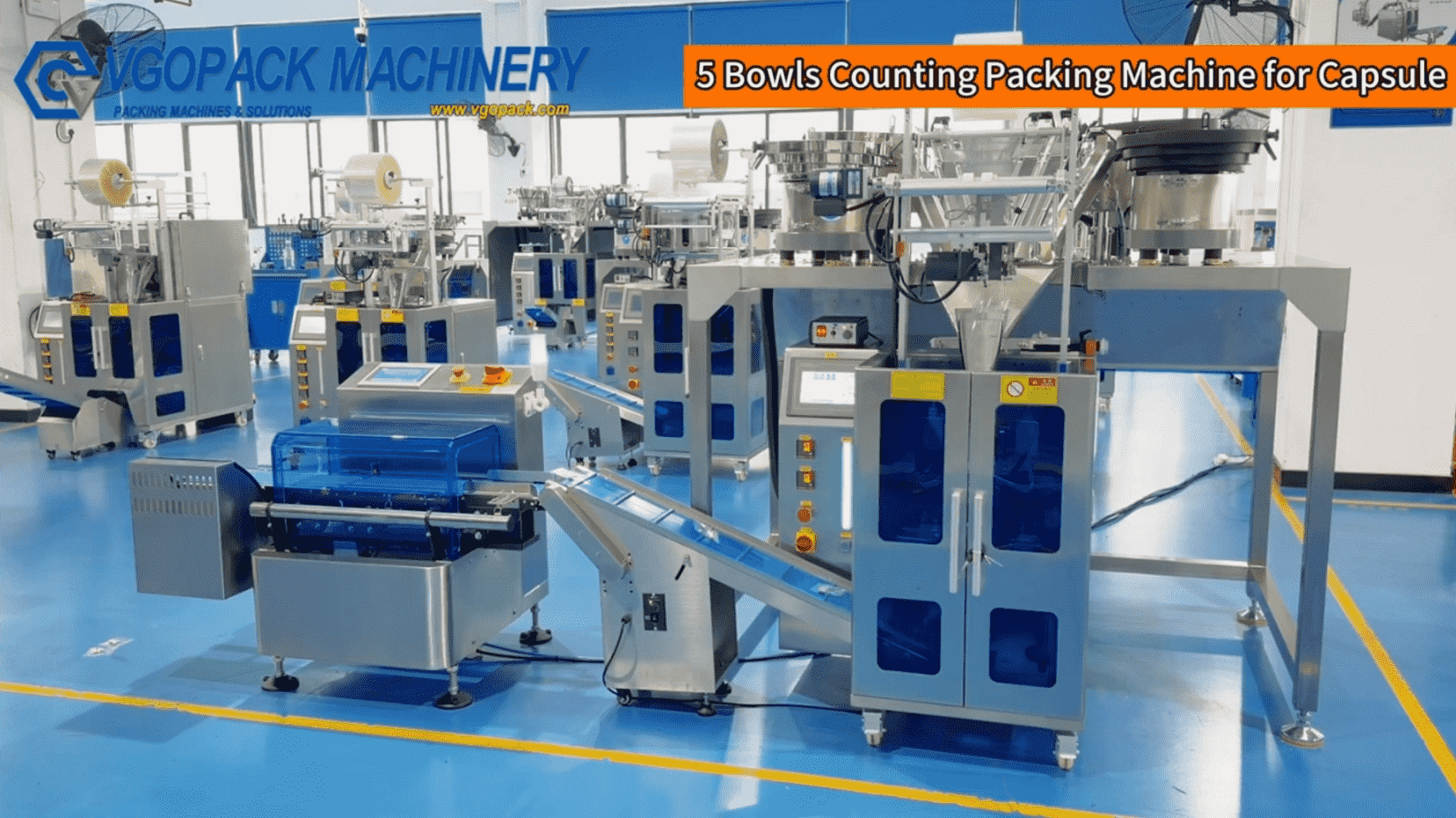 5 Vibration Bowls Counting Packing Machine for Daily Supplement