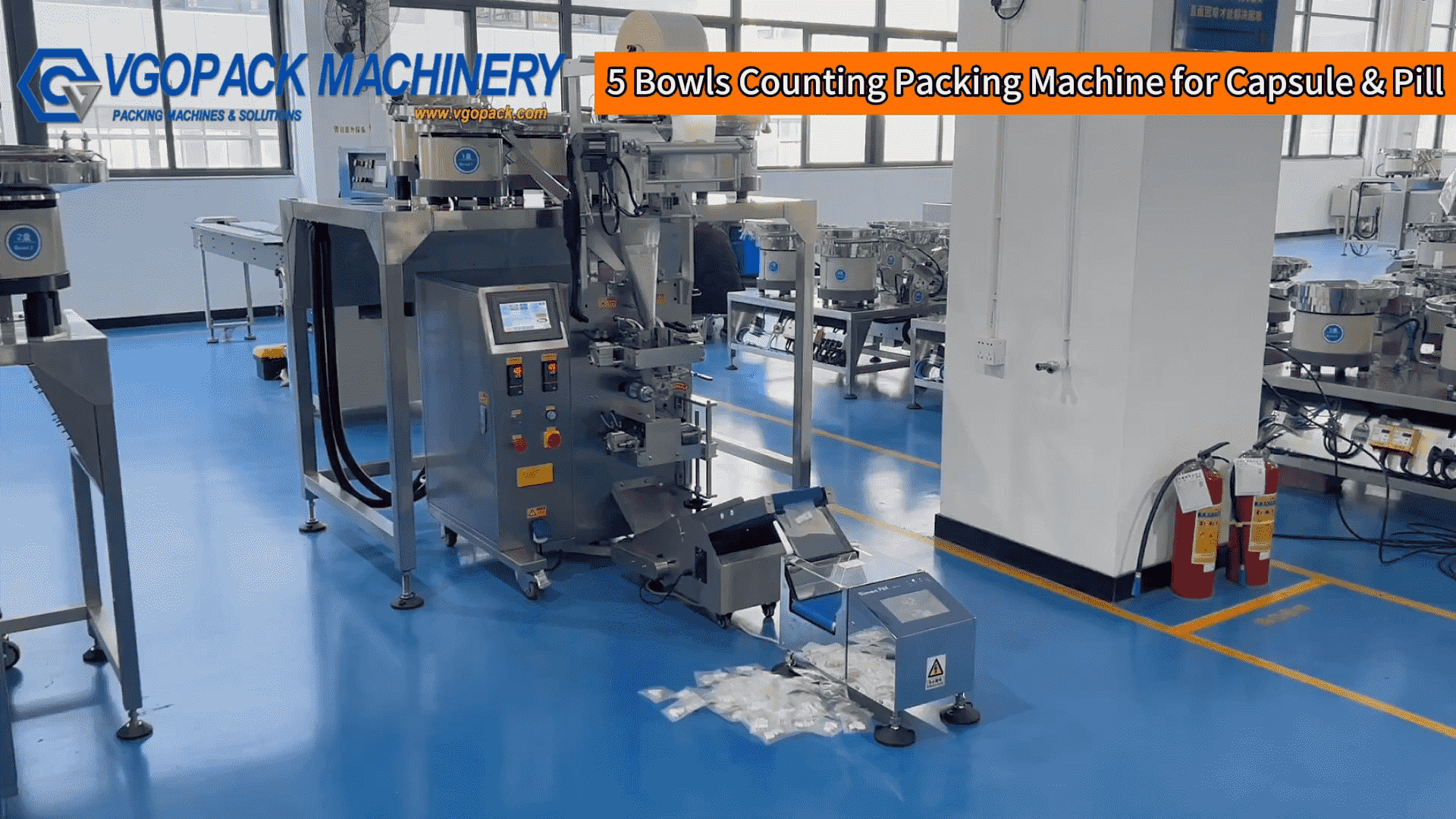 5 Vibration Bowls Counting Packing Machine for Pills