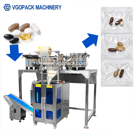 6 Bowl Counting Packing Machine-Capsule 4-side Seal Linked Bag (14)