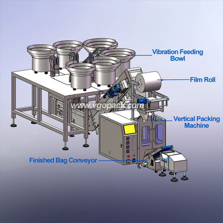 6 Bowl Counting Packing Machine-Hardware Linked Bag (12)