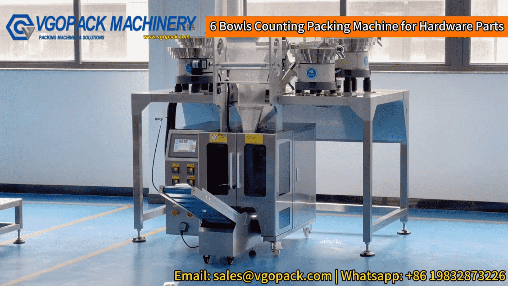 6 Plates Counting and Packing Machine for Hardware Parts