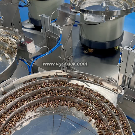6 Bowls Counting Packing Machine with Bulket conveyor-Hardware (5)