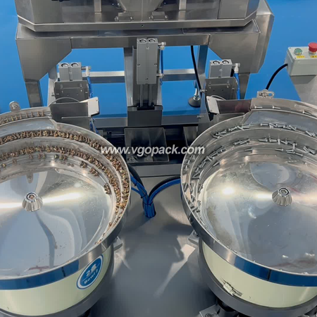 6 Bowls Counting & 2 Heads Weighing Packing Machine with Bucket Conveyor-Hardware (4)