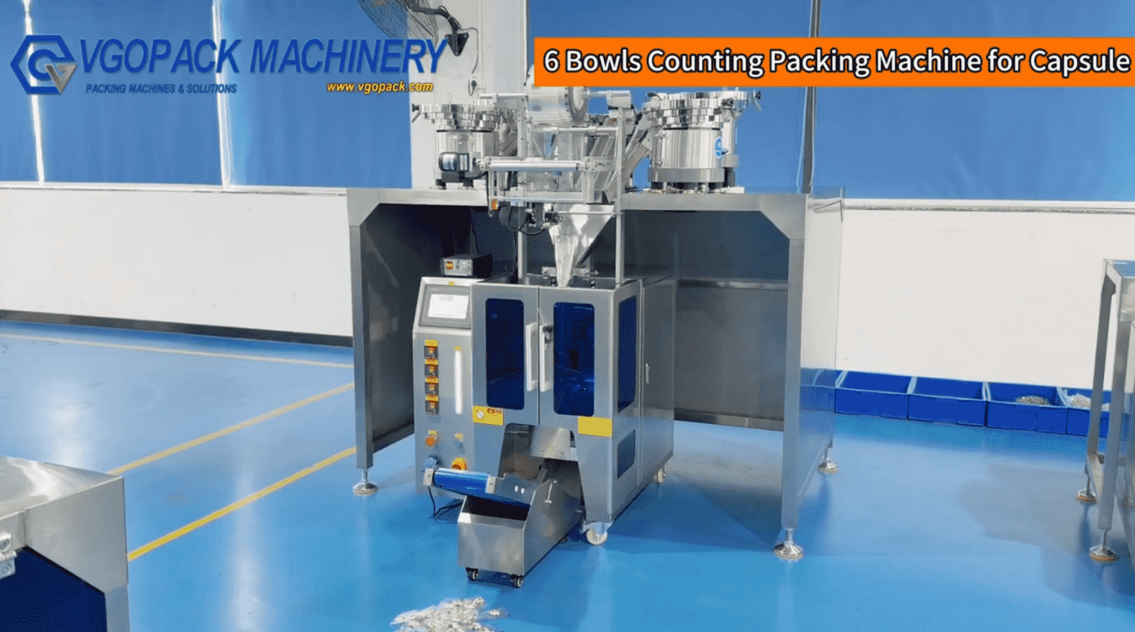 6 Vibration Bowls Counting Packing Machine for Daily Supplement