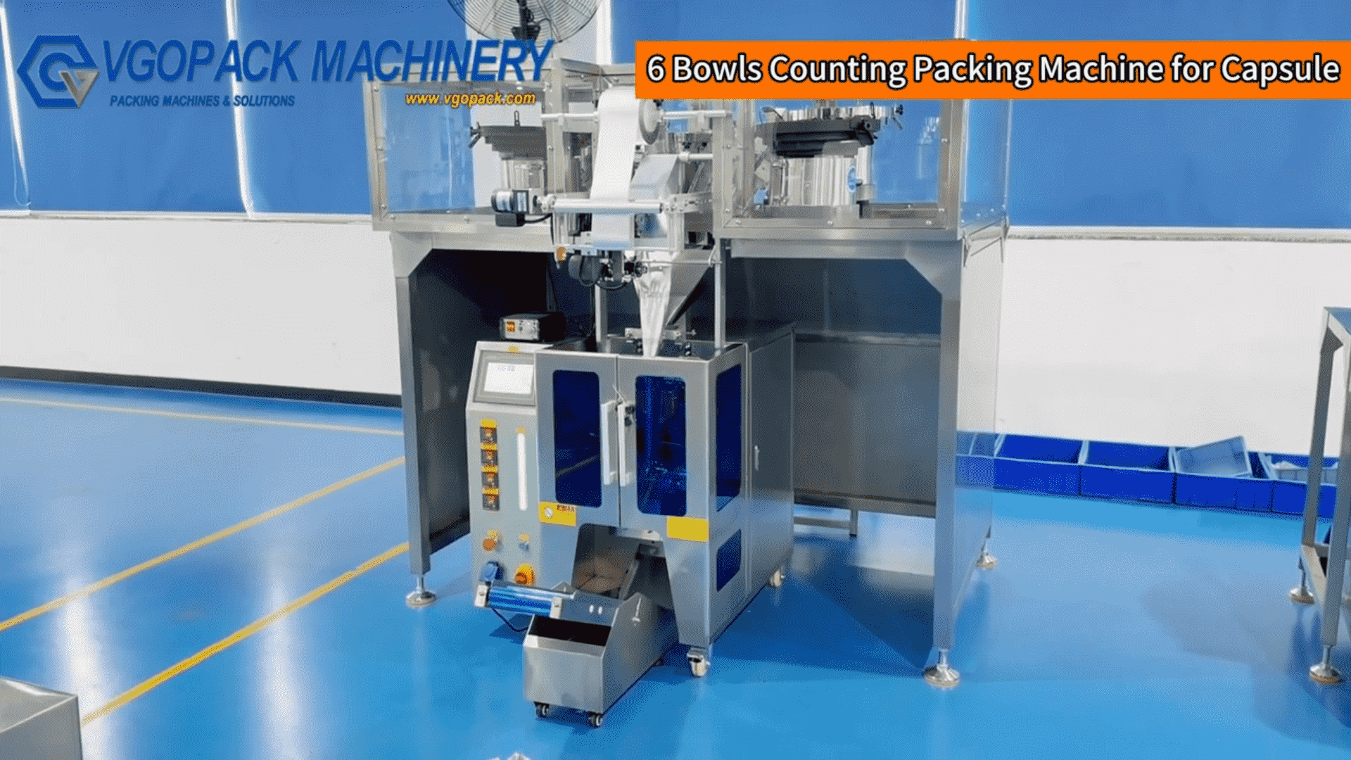 6 Vibration Bowls Counting Packing Machine for Daily Supplement