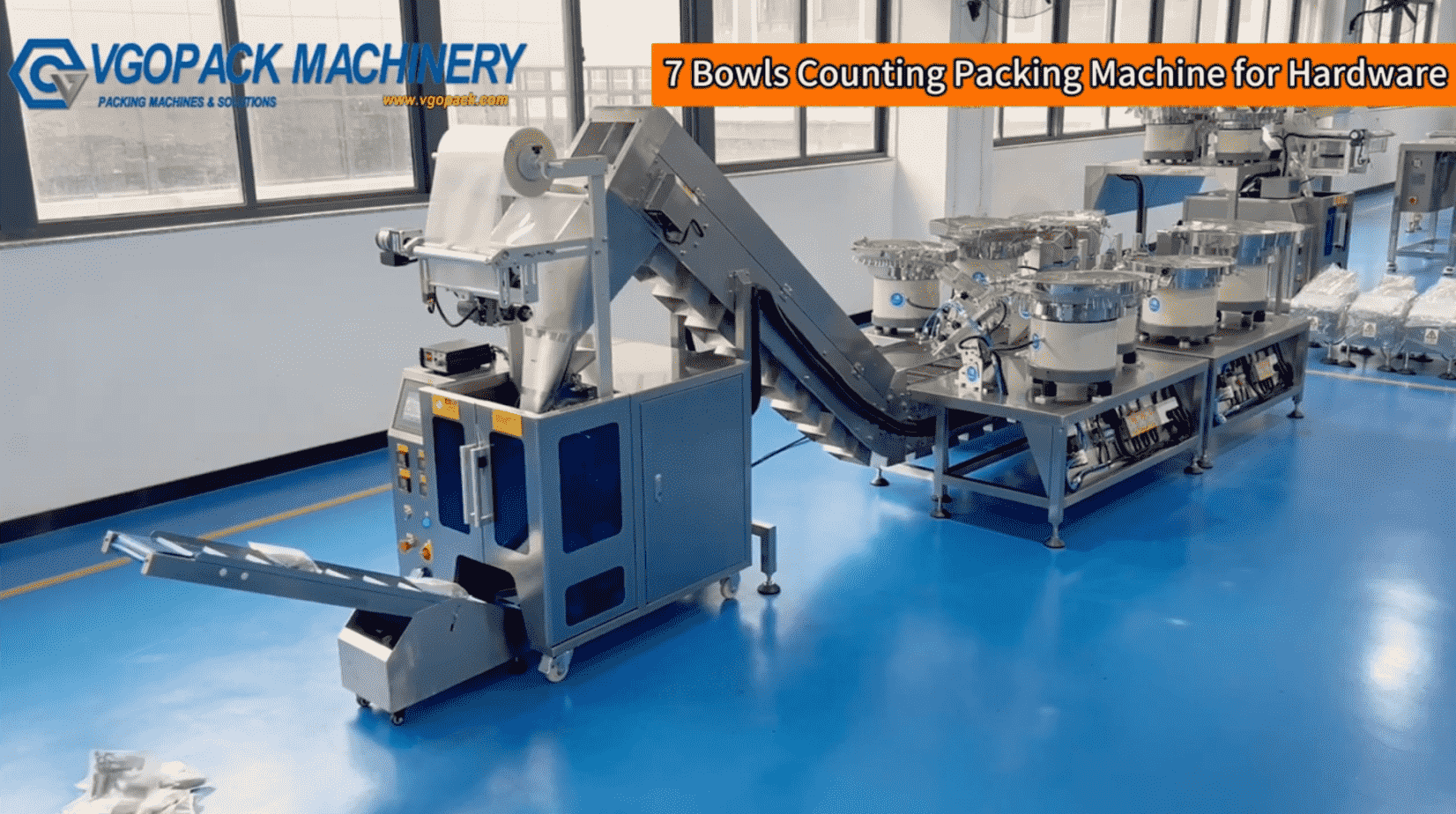 7 Vibration Bowls Counting Packing Machine for Hardware Kit