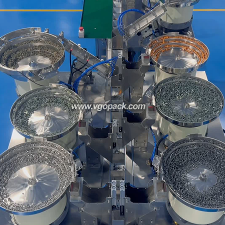 8 Bowls Counting Packing Machine with Bucket Conveyor-Hardware Kit (2)