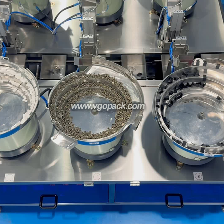 8 Vibration Bowls Automatic Counting Cartoning Boxing Line-Hardware (2)
