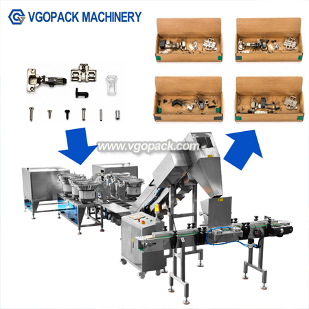 8 Vibration Bowls Automatic Counting Cartoning Boxing Line-Hardware (8)