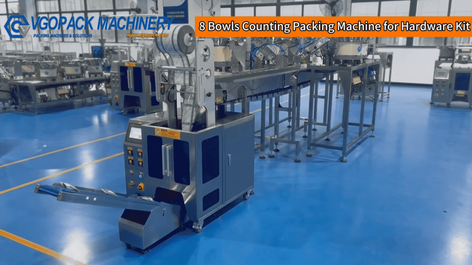 8 Vibration Bowls Counting Packing Machine for Hardware Kit