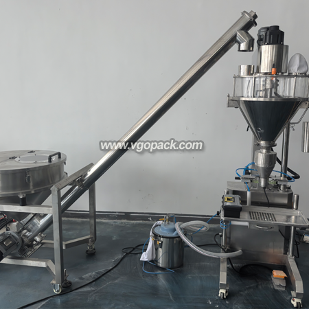Semi Automatic Packing Machine with Inclined Screw Conveyor-Powder 50L  (2)