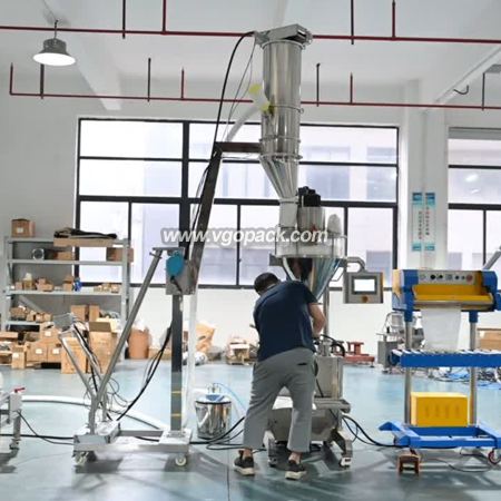 Semi Automatic Packing Machine with Inclined Screw Conveyor and Sealing Machine-Powder 80L (2)