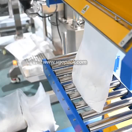 Semi Automatic Packing Machine with Inclined Screw Conveyor and Sealing Machine-Powder 80L (5)