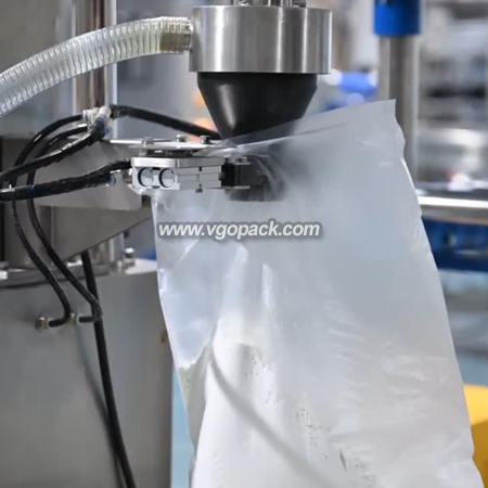 Semi Automatic Packing Machine with Inclined Screw Conveyor and Sealing Machine-Powder 80L (6)