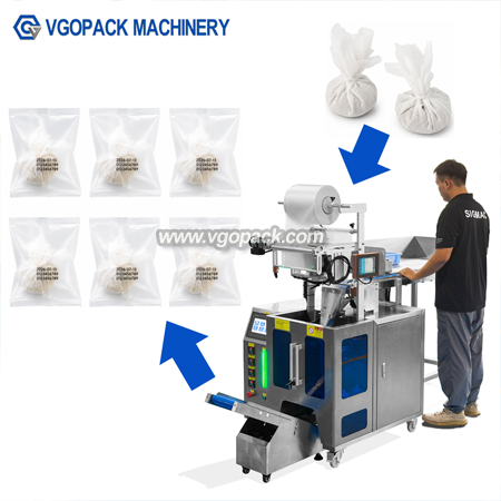 Semi Automatic Packing Machine with Manual Feeding Belt-Soup Seasoning Bag (12)