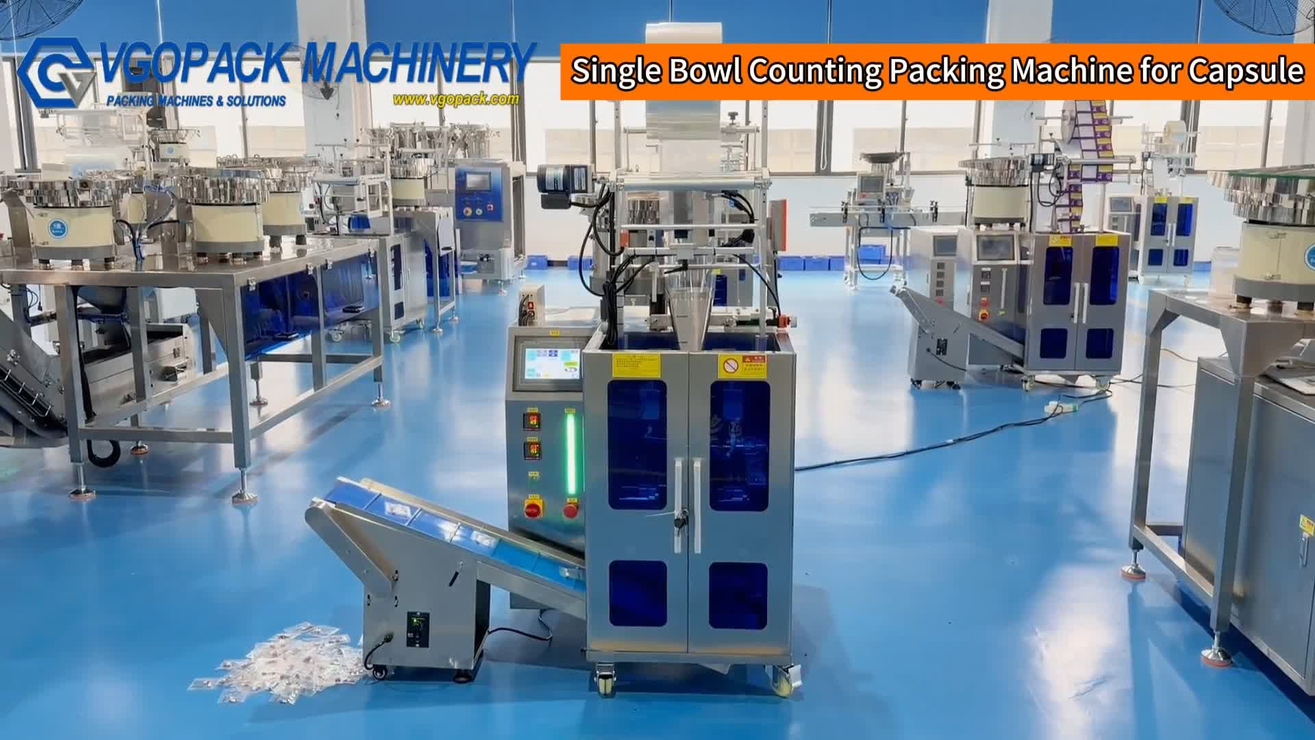 Capsule | 3-side Seal Bag | Single Vibration Bowl Counting Packing Machine