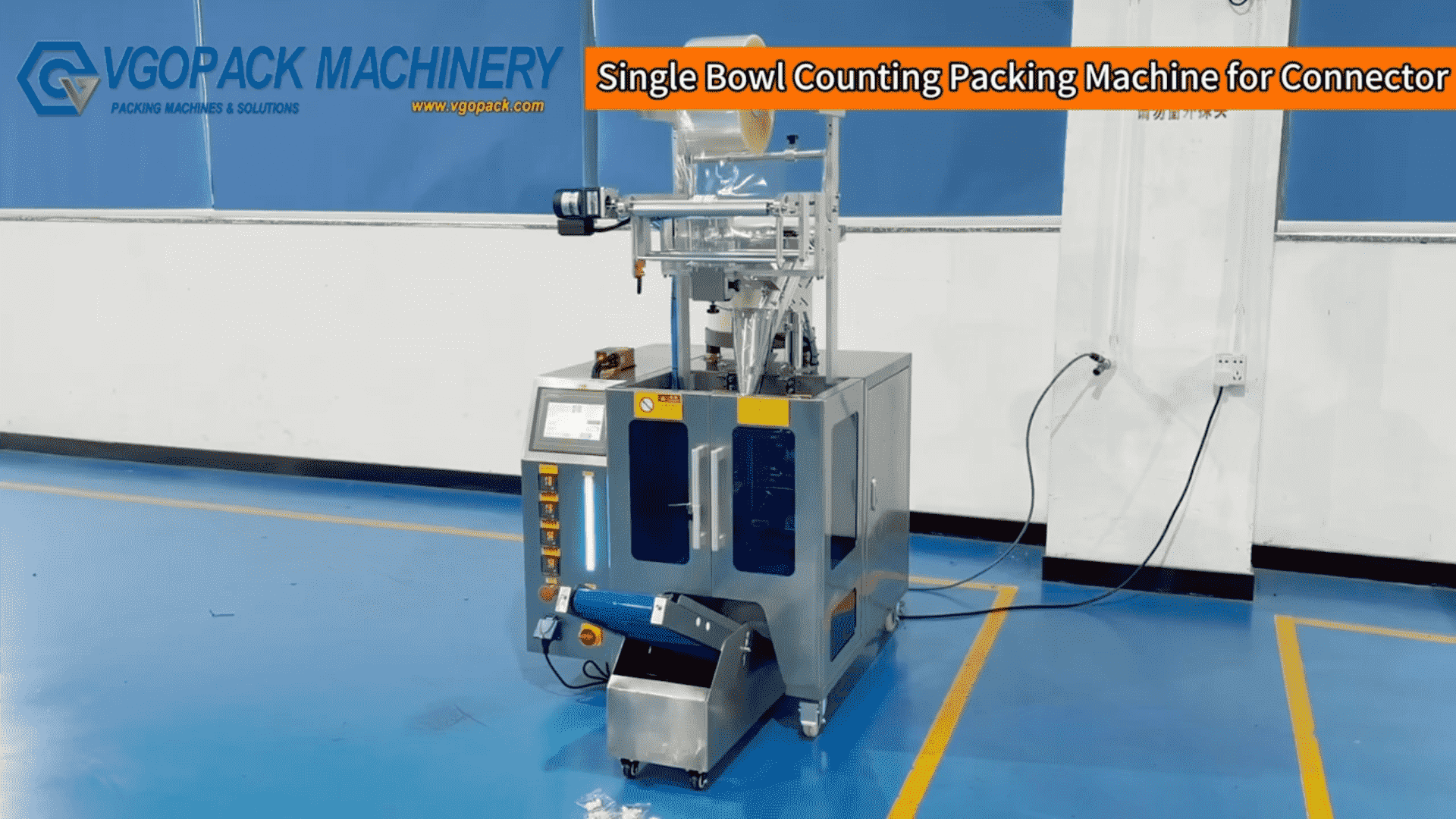 Single Vibration Bowl Counting Packing Machine for Medical Tube Connector