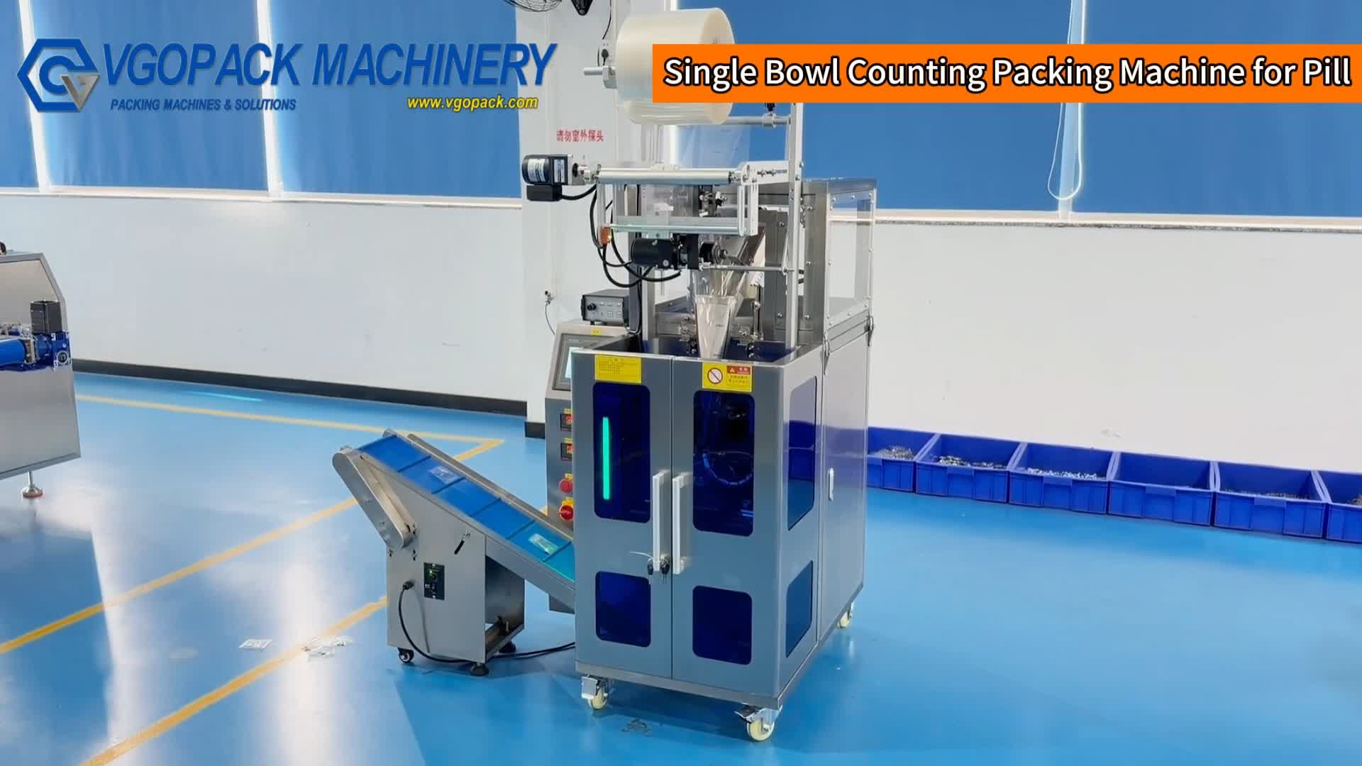 Pill | 3-side Seal Bag | Single Vibration Bowl Counting Packing Machine