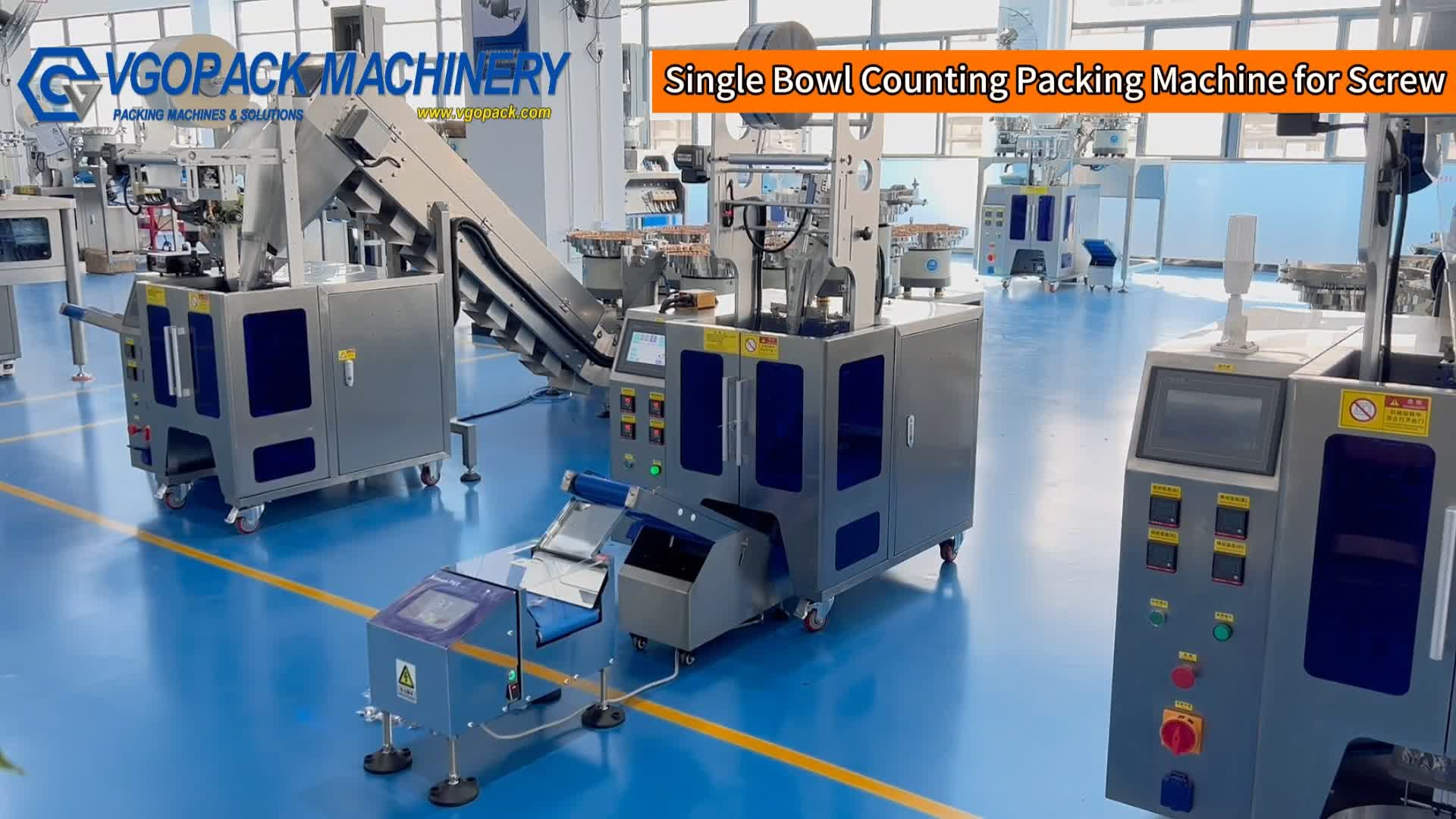 Single Vibration Bowl Counting Packing Machine for Screw