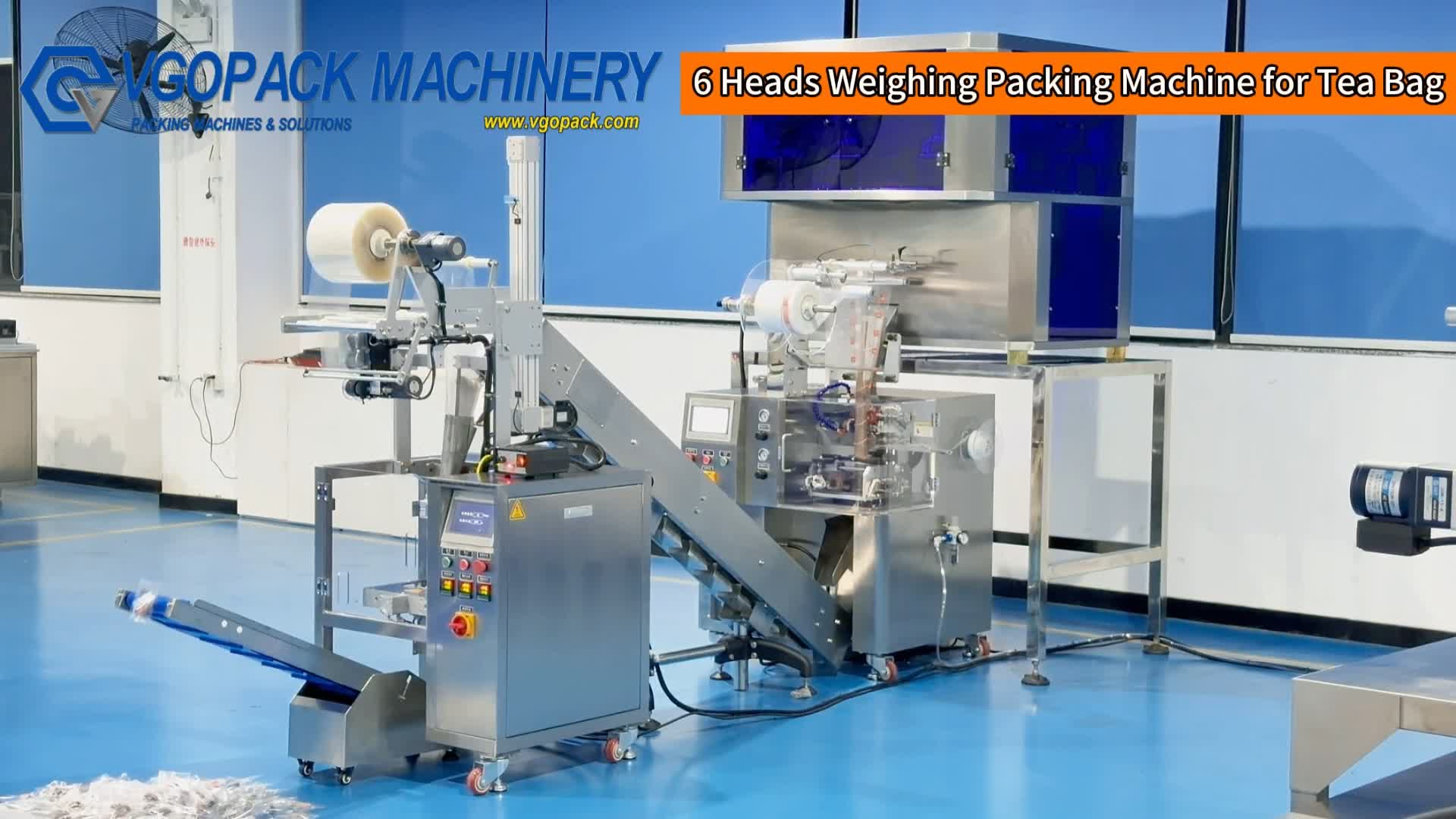 Tea | Triangle Bag and Outer Bag | 6 Heads Weighing Packing Machine