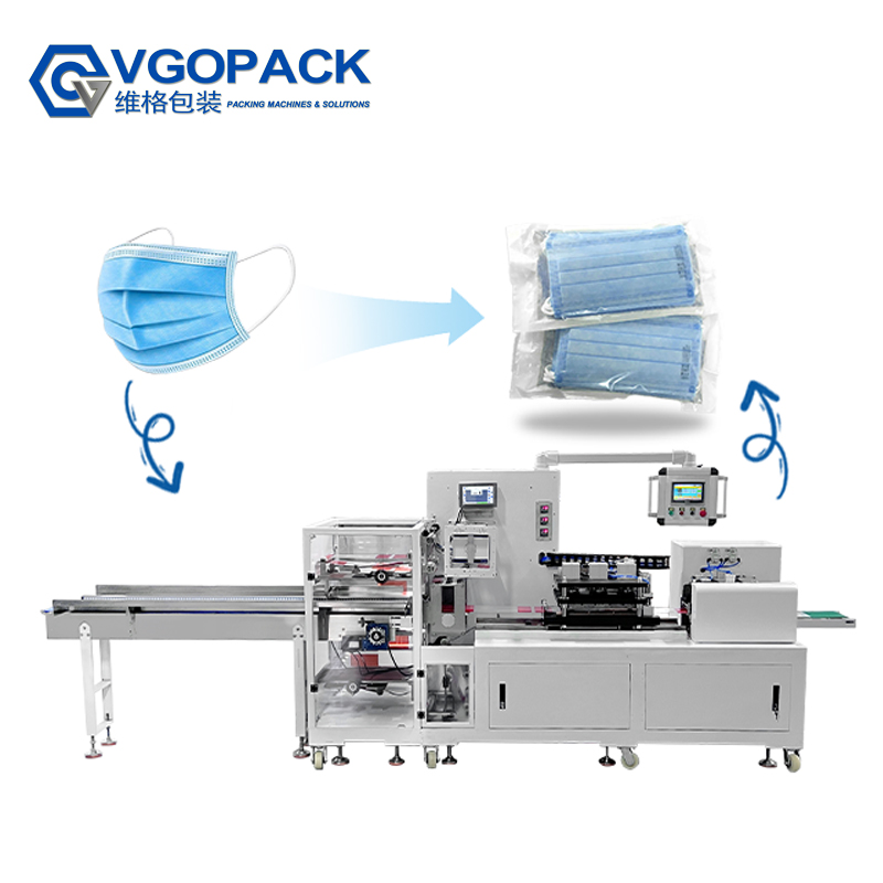 Four Side Seal Bag Horizontal Flow Pack Machine for Gloves