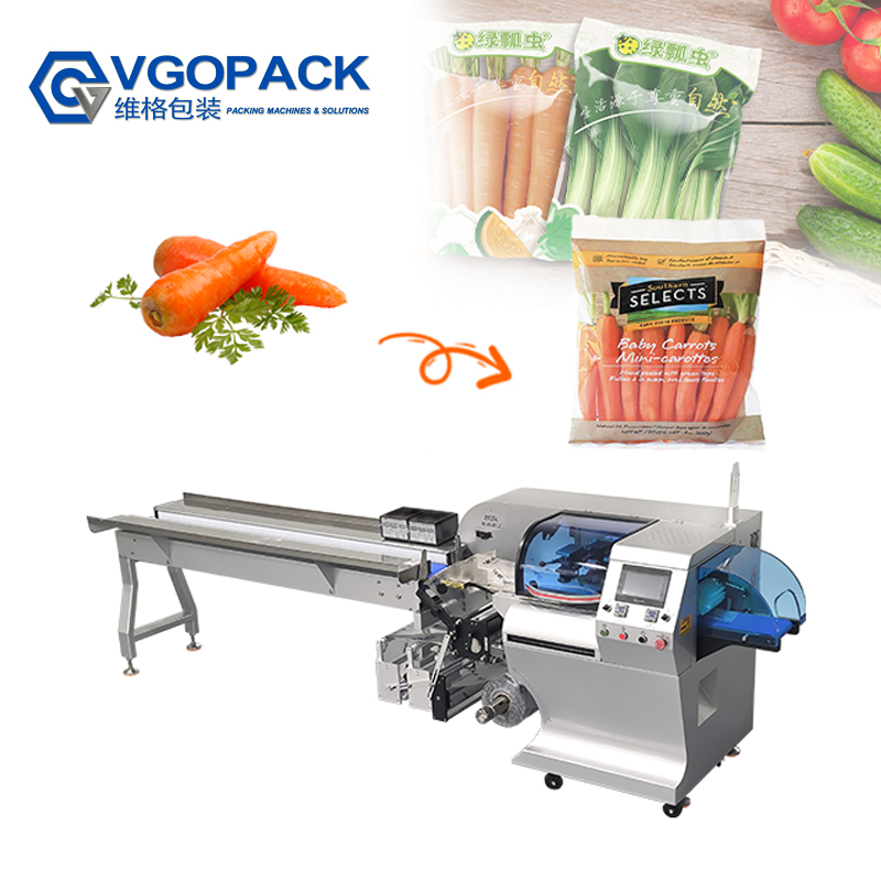 Horizontal Bottom Film Flow Pack Machine for Pillow Bag