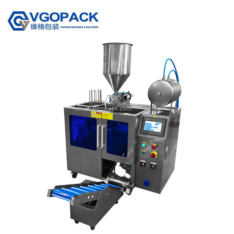 Mini Pre-Made Pouch Packaging Machine with Liquid Pump