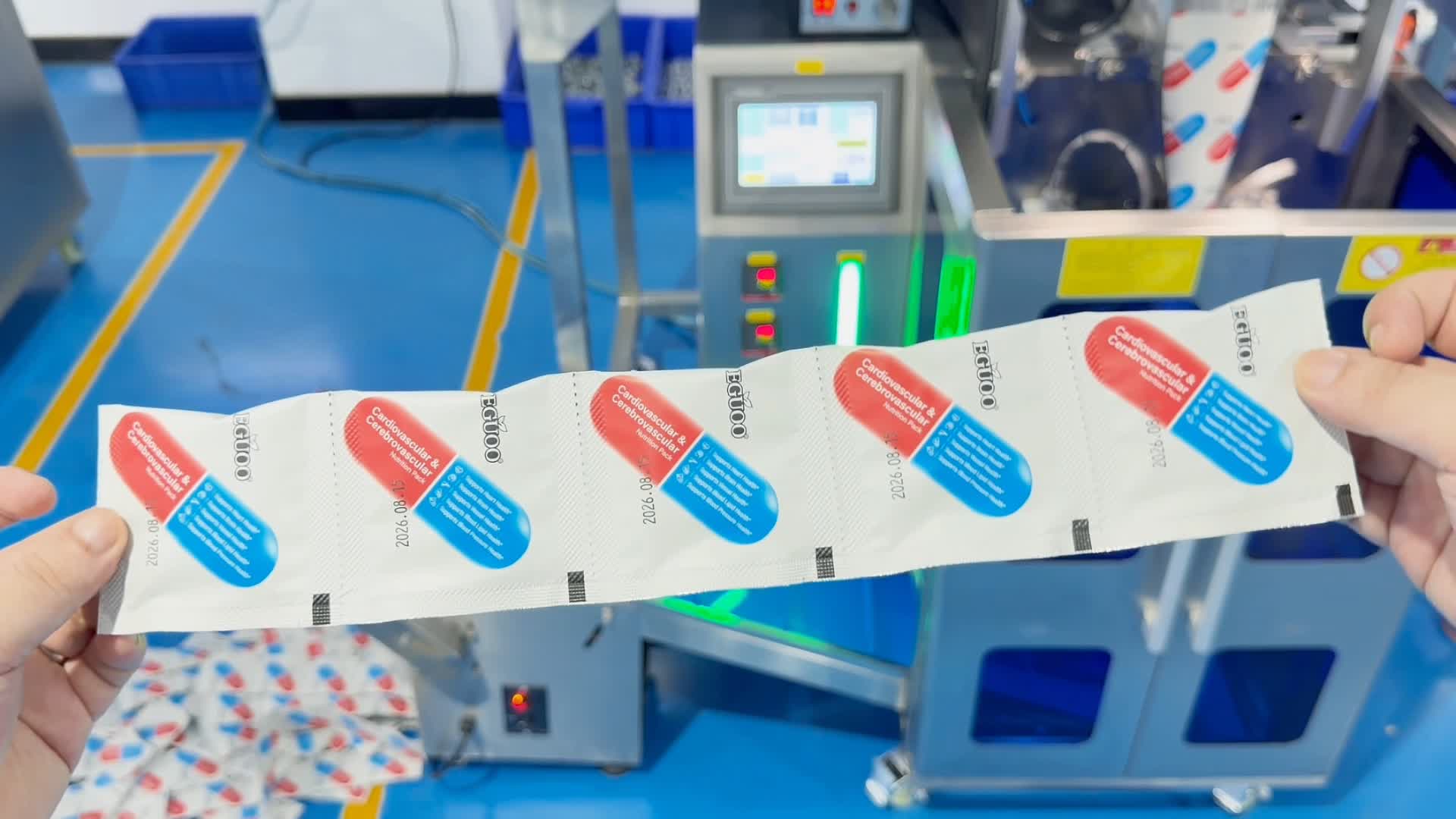 new-Capsule and Tablet 3-Side Seal Linked Bag Counting Packing Machine Solution (2)