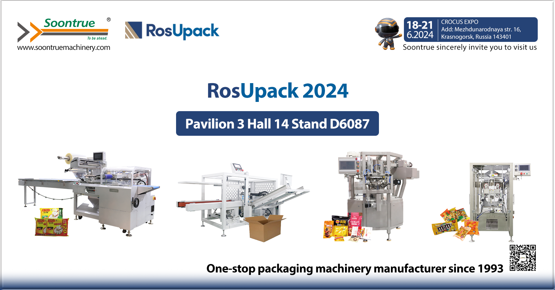 Soontrue Machinery Welcomes You To RosUpack 2024