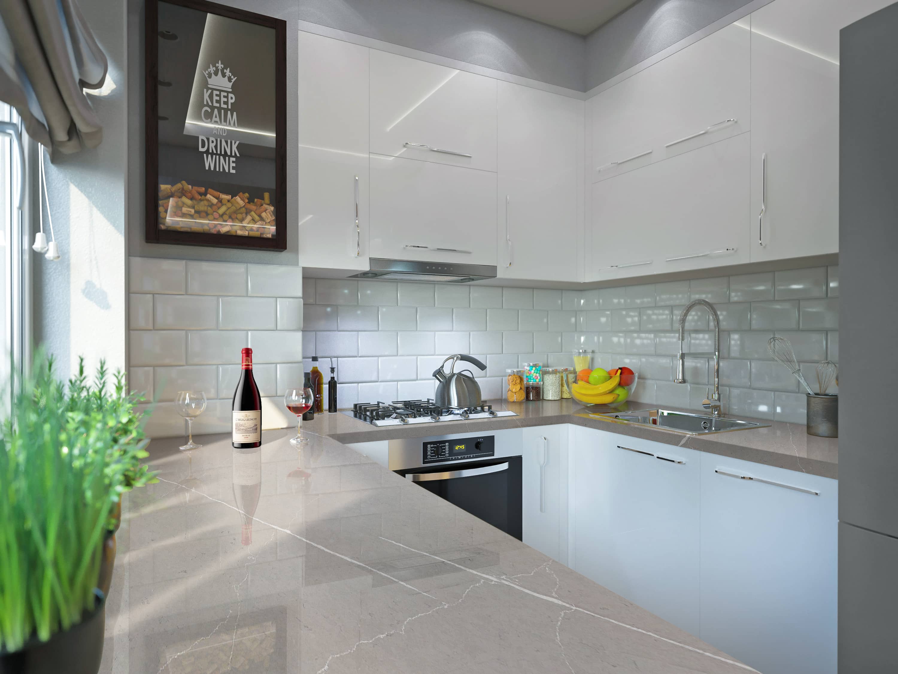 kitchen quartz worktop