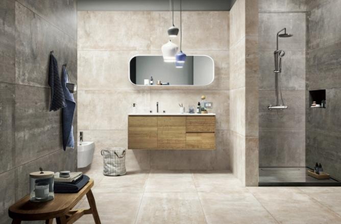 porcelain tile bathroom