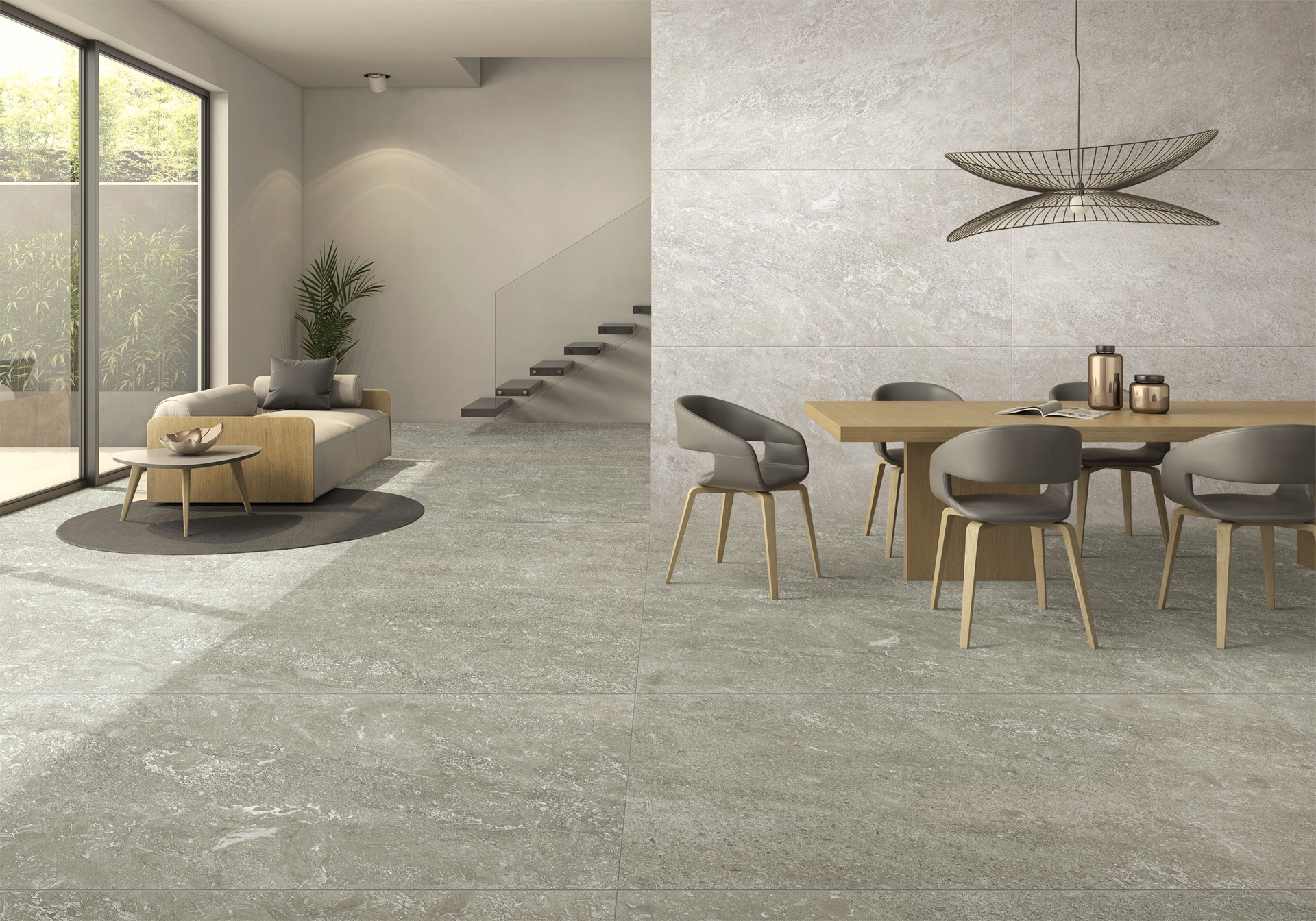 porcelain tile flooring