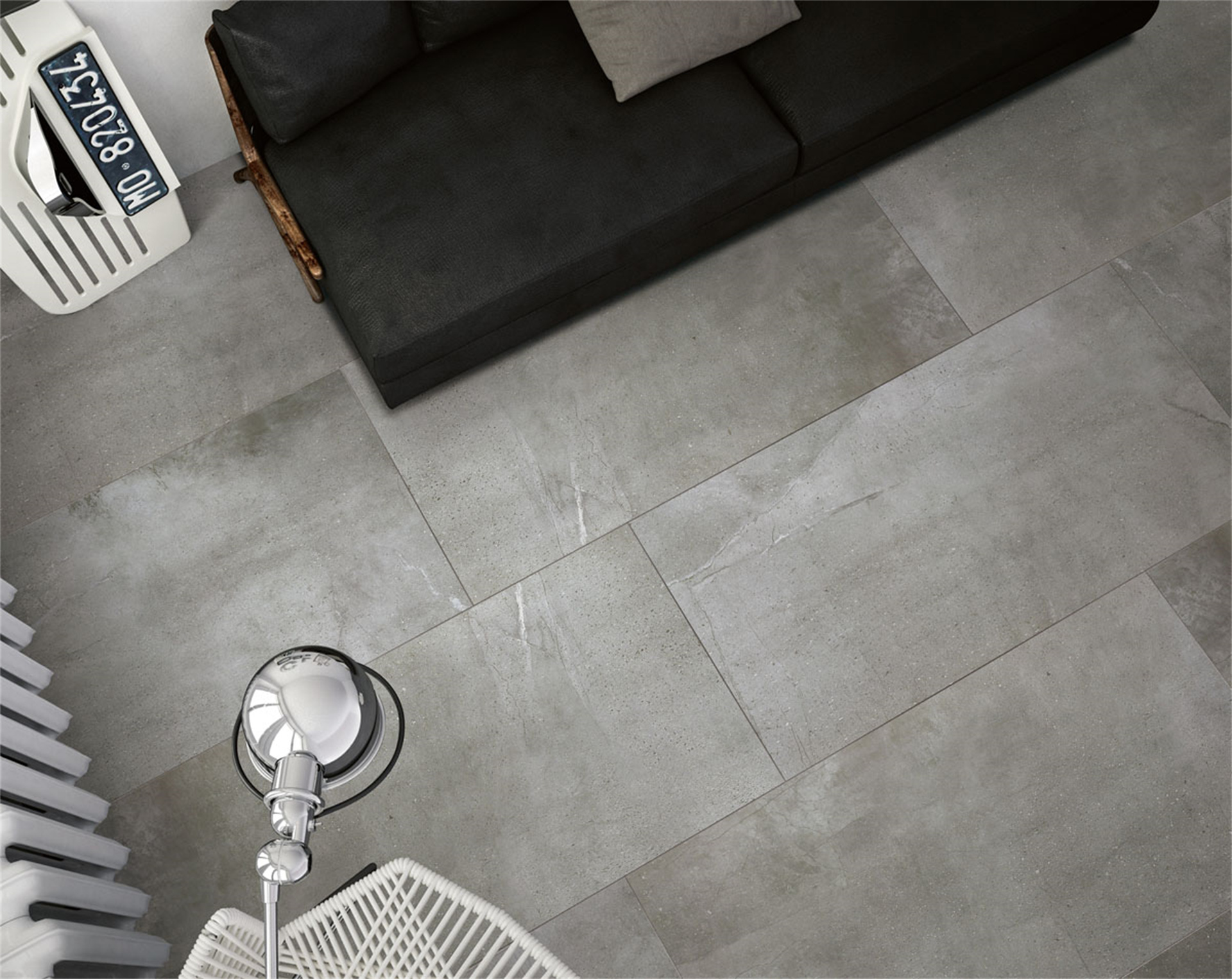 grey porcelain floor tiles