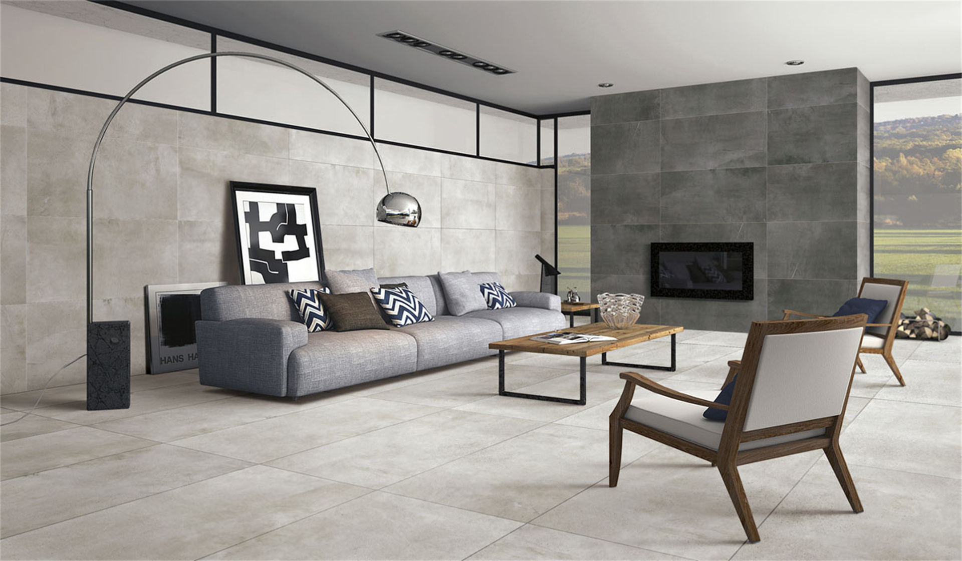 porcelain tile flooring