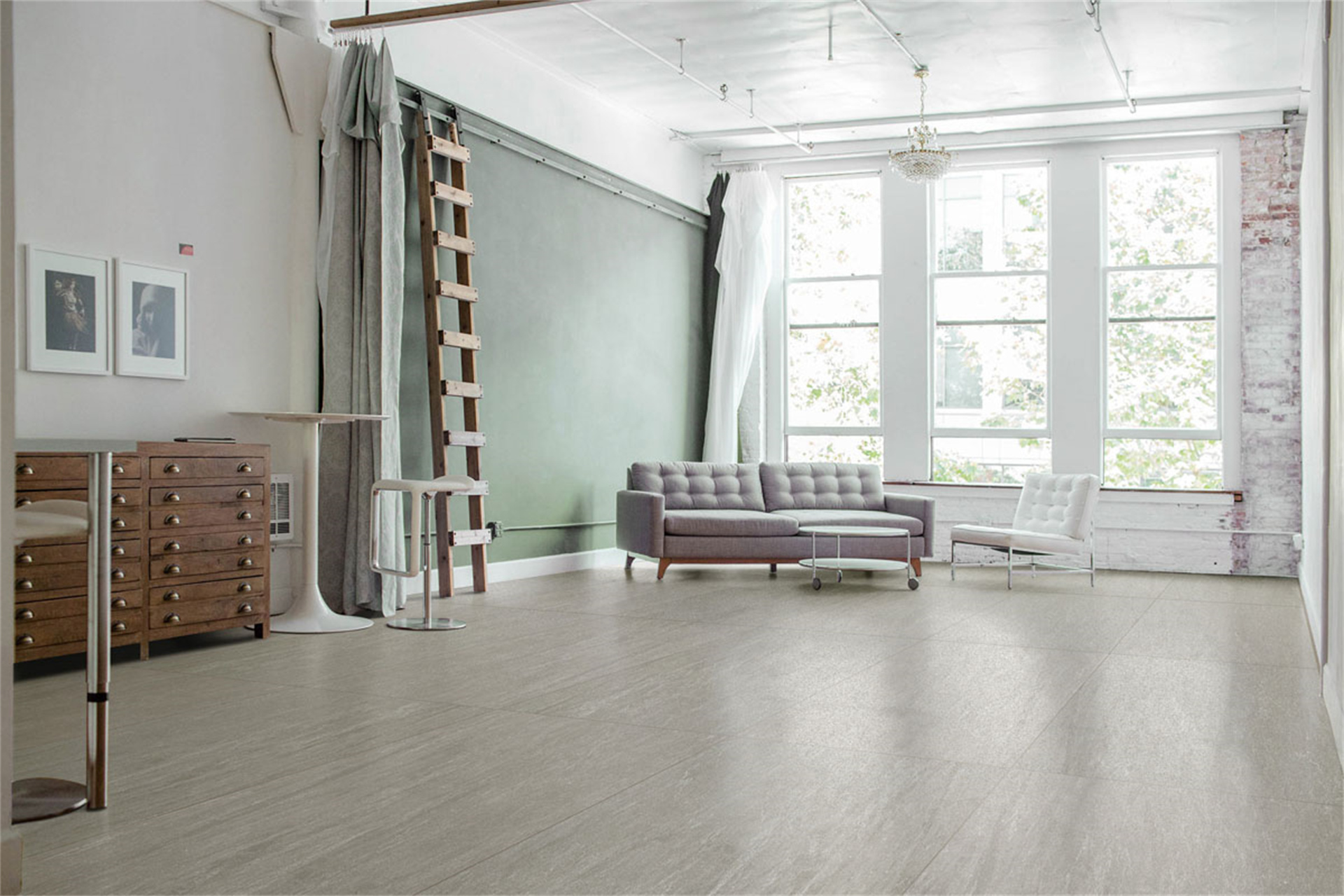 grey porcelain floor tiles